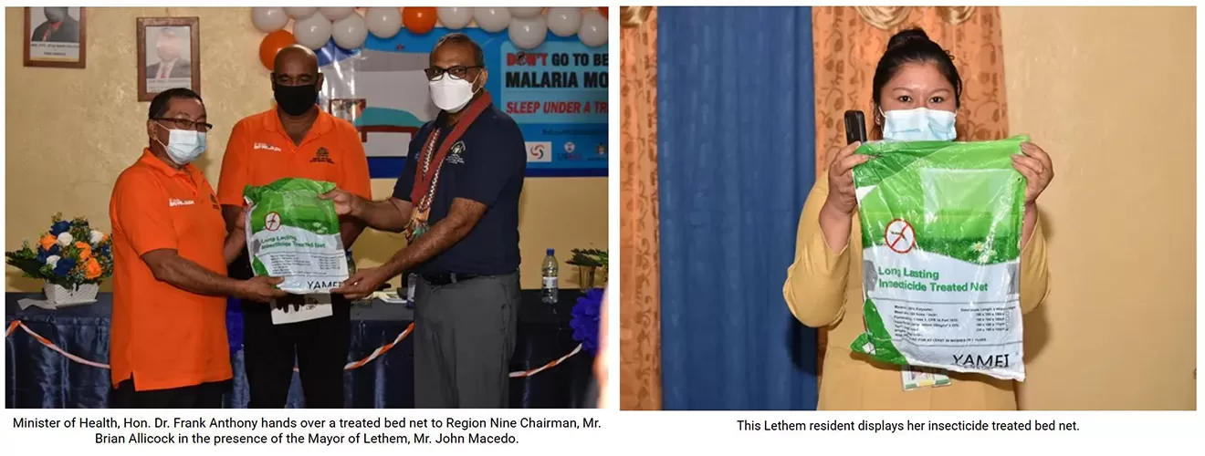Yamei Anti-malarial Nets Support Malaria Control Campaign in Guyana’s Region Nine